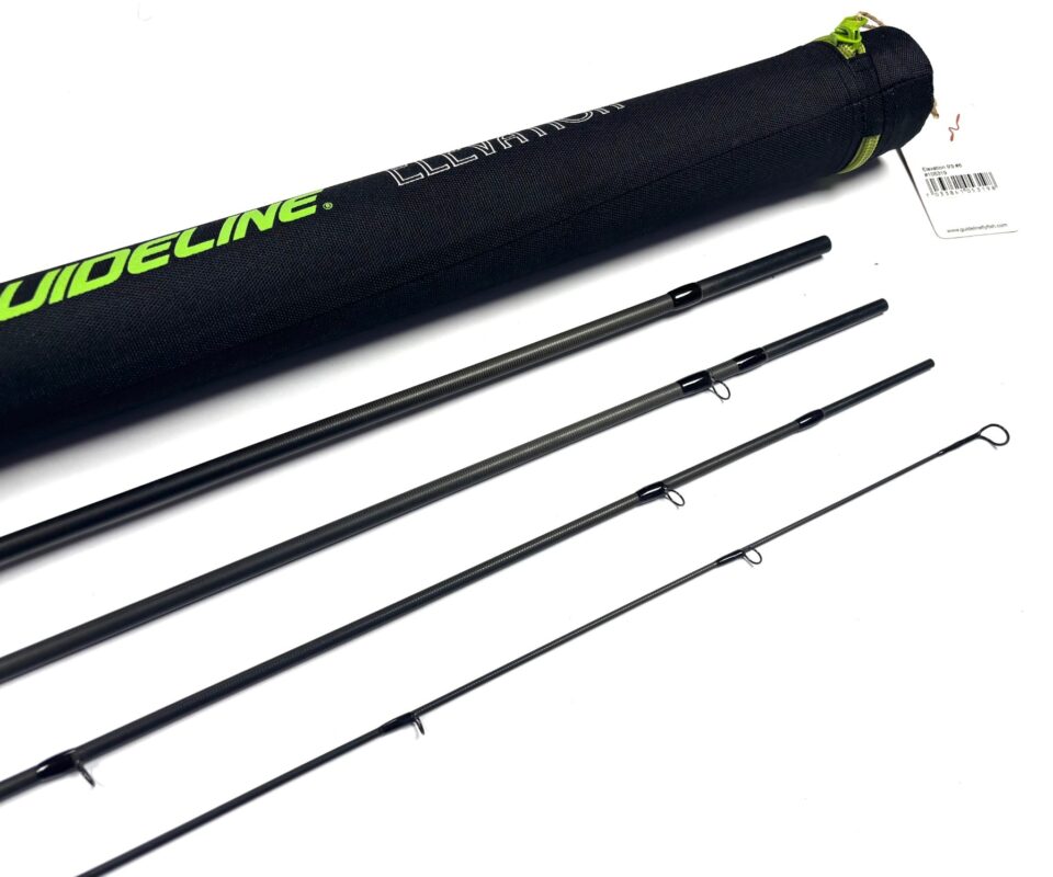   Guideline ELEVATION 9’ 9″ 4 Piece Graphite Trout Fly Rod #6 Fine With Bag & Tube