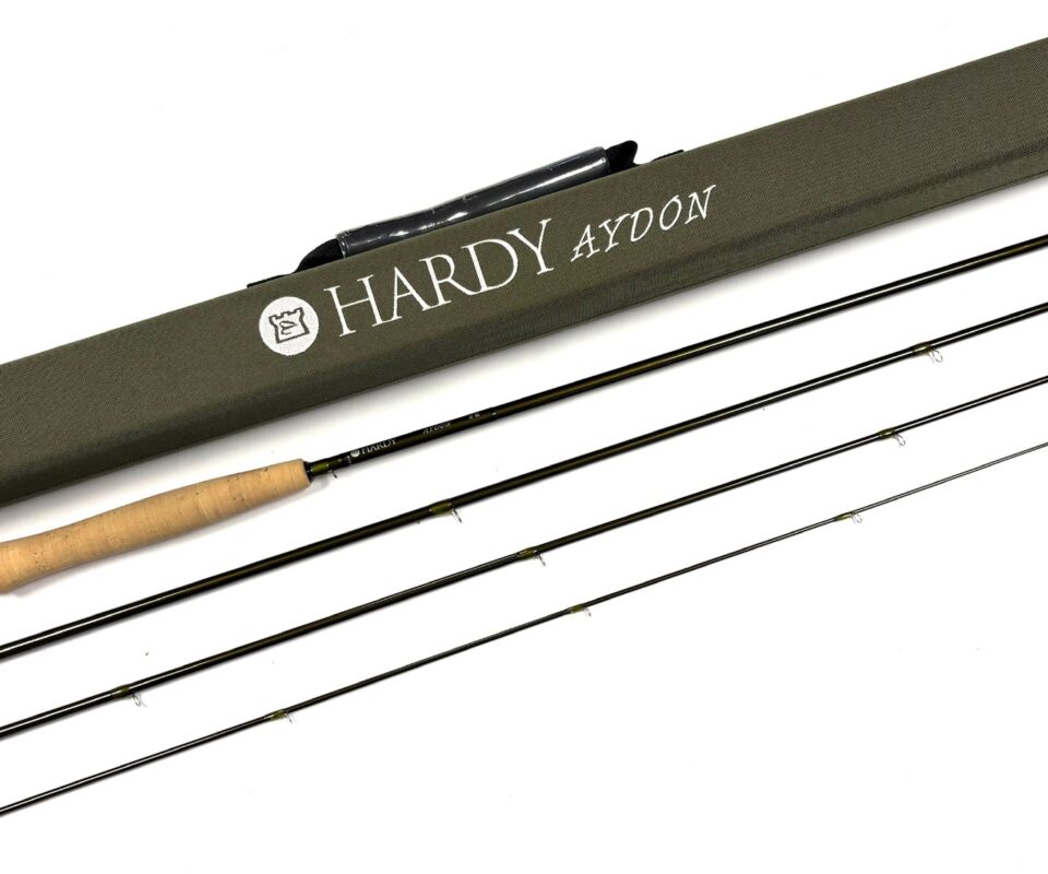  Hardy AYDON 10′ Line #5 Four Piece Trout Fly Rod With Bag & Tube MINT