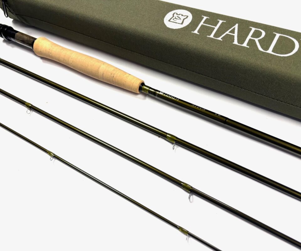   Hardy AYDON 10′ Line #5 Four Piece Trout Fly Rod With Bag & Tube MINT