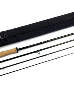   Temple Fork 9′ Outfitters #7 BVK 4 Piece Salt Water Rod Superb Condition With Bag & Tube RARE