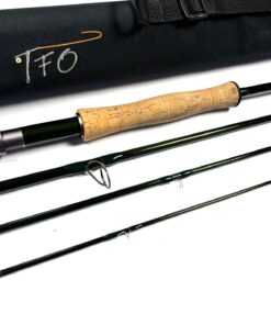   Temple Fork 9′ Outfitters #7 BVK 4 Piece Salt Water Rod Superb Condition With Bag & Tube RARE