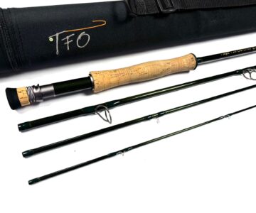   Temple Fork 9′ Outfitters #7 BVK 4 Piece Salt Water Rod Superb Condition With Bag & Tube RARE