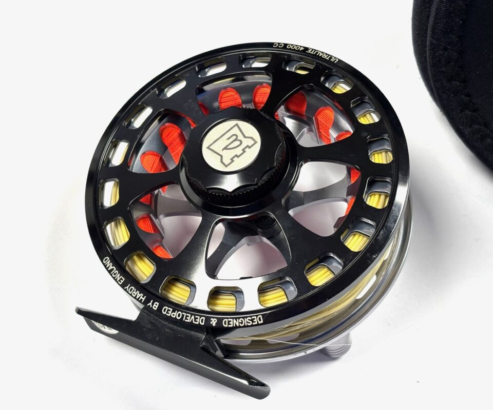   Hardy Ultralite 4000 CC large arbor fly reel with line