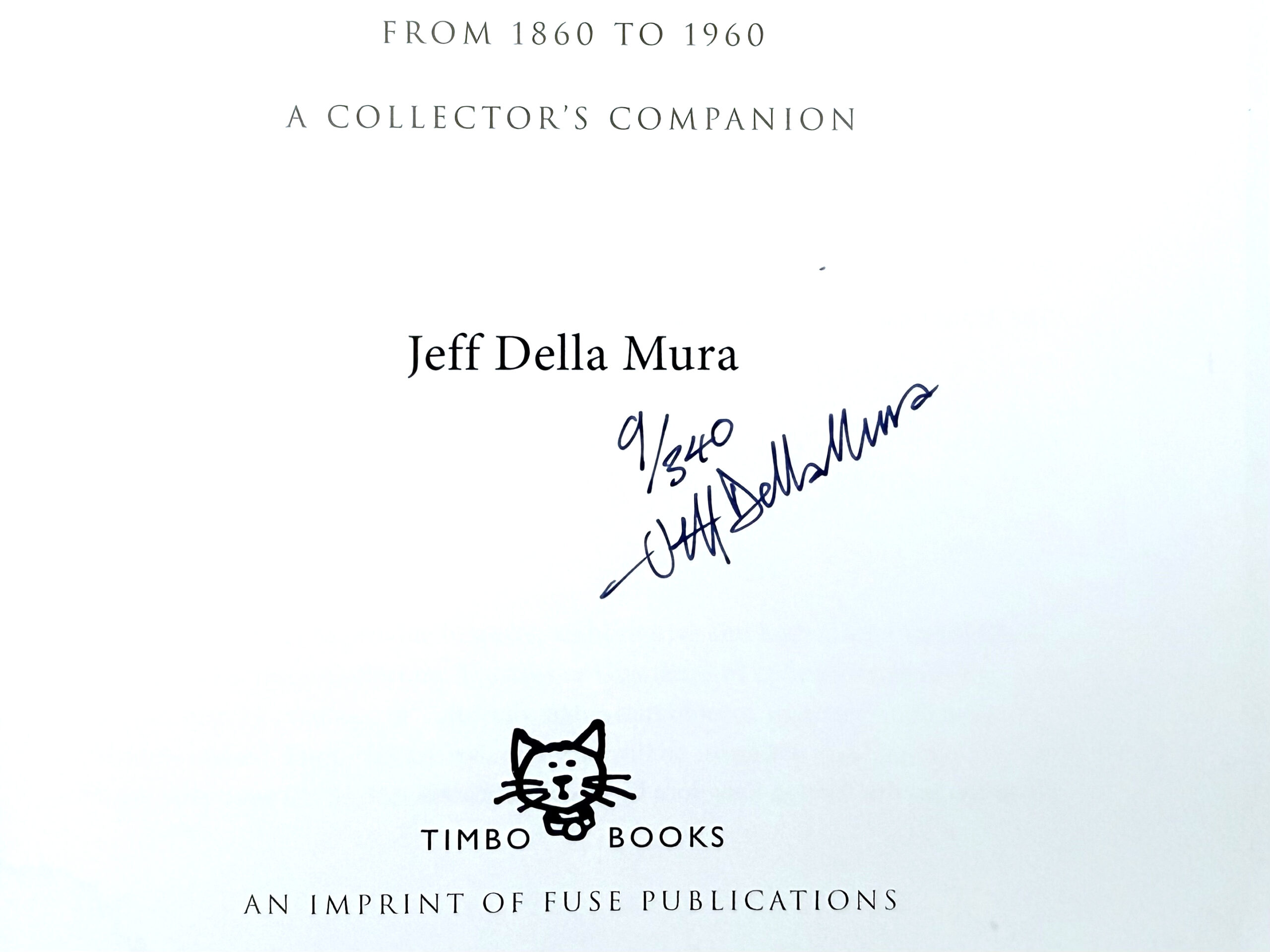 Rare Signed Hooked on Floats Book by Jeff Della Mura Number 9 of 340 copies only - Image 2