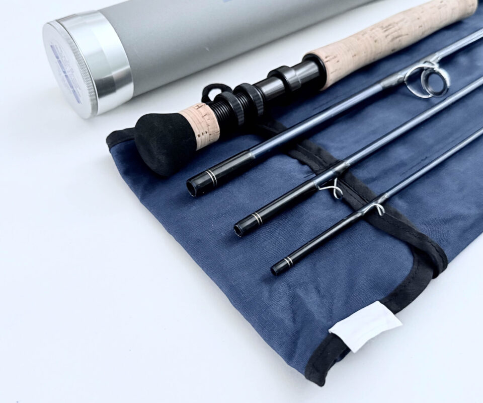   Sage Xi2 9′ 4 Piece Carbon Fly Rod #10 with Sage bag and alloy tube