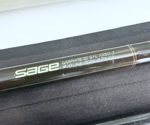   Sage Graphite III GFL 15' line #10 rod with bag and tube