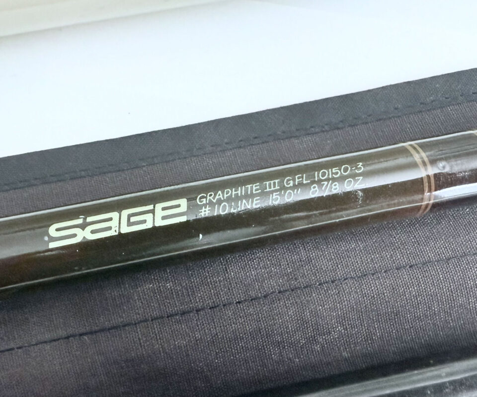   Sage Graphite III GFL 15' line #10 rod with bag and tube