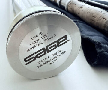   Sage Graphite III GFL 10160-3 16′ 3 Piece Salmon Fly Rod #10 With Bag and Alloy Tube