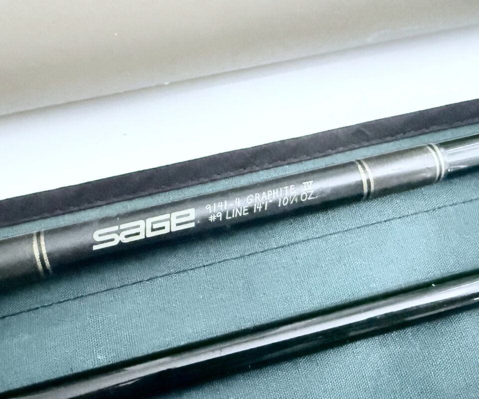   Sage Graphite IV 14’1” four piece fly rod #9 with bag and alloy tube