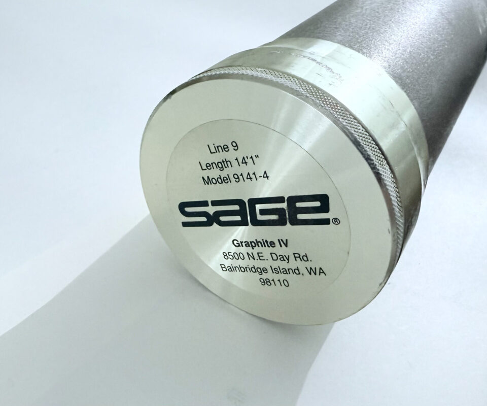   Sage Graphite IV 14’1” four piece fly rod #9 with bag and alloy tube