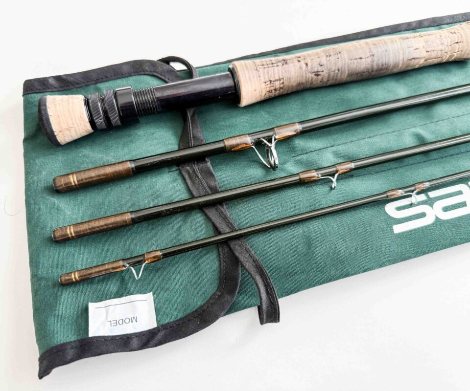   Sage XP 8100-4 Graphite IIIe 10′ 4 Piece Carbon Travel Fly Rod #8  with Sage bag