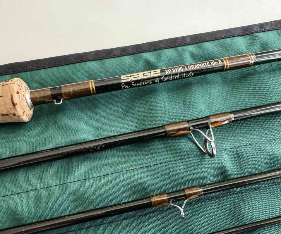   Sage XP 8100-4 Graphite IIIe 10′ 4 Piece Carbon Travel Fly Rod #8  with Sage bag
