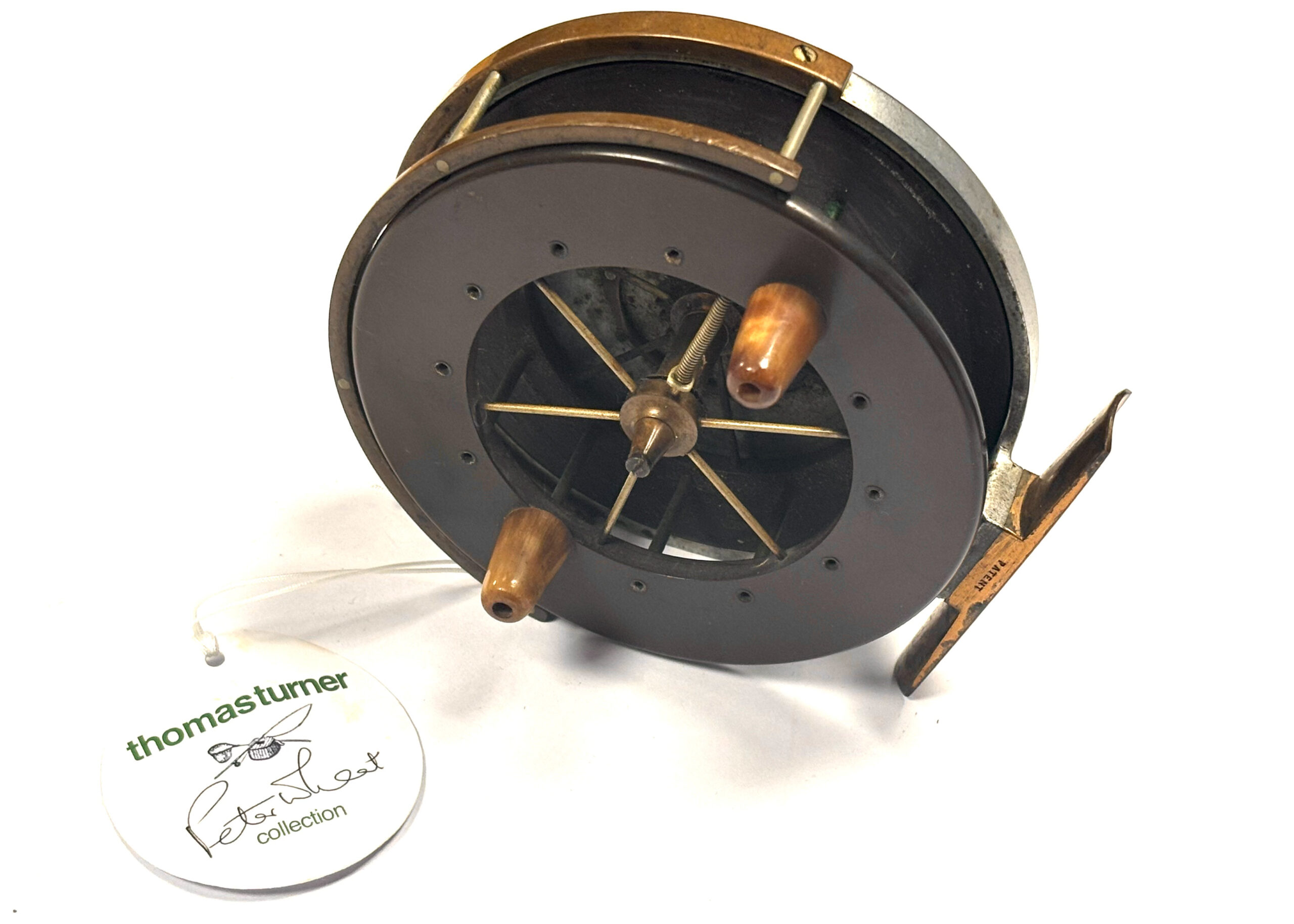 Allcocks T1 unventillated ebonite Aerial (RARE) 4" Centrepin Fishing reel