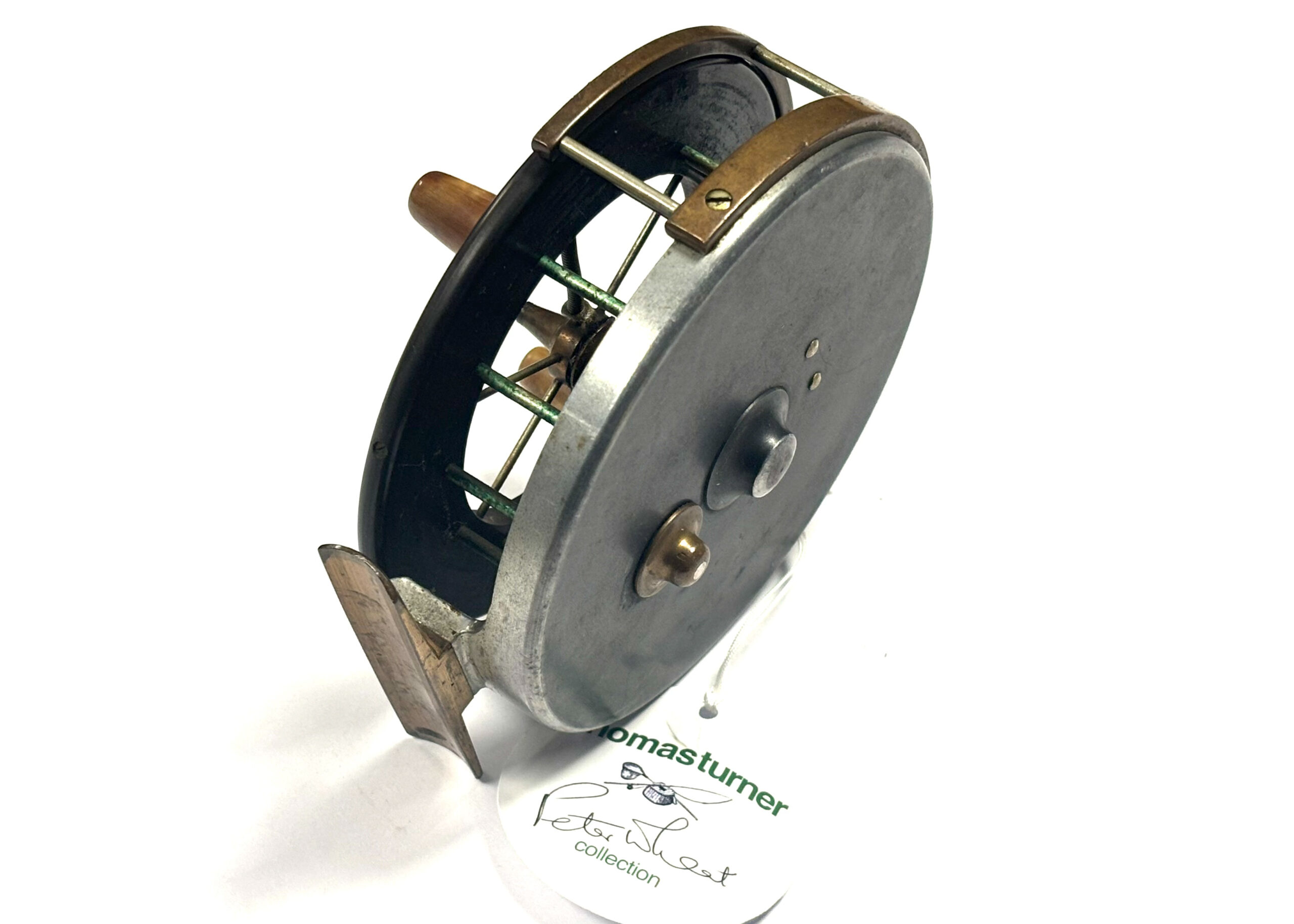 Allcocks T1 unventillated ebonite Aerial (RARE) 4" Centrepin Fishing reel