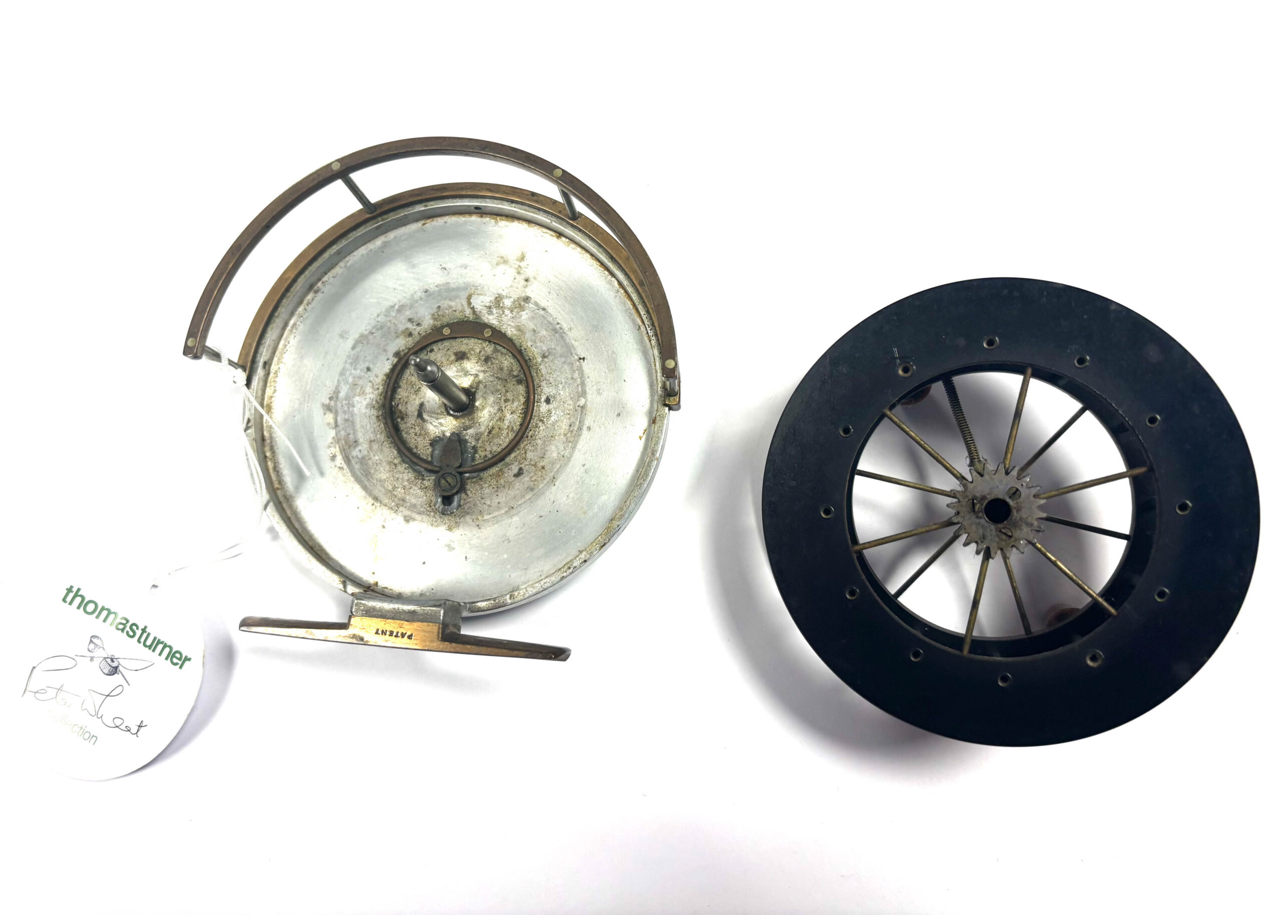 Allcocks T1 unventillated ebonite Aerial (RARE) 4" Centrepin Fishing reel