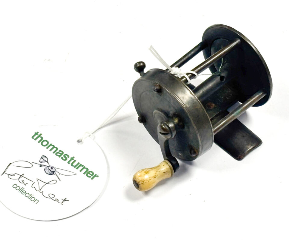   Heatons? Antique brass multiplier winch reel 1 5/8"