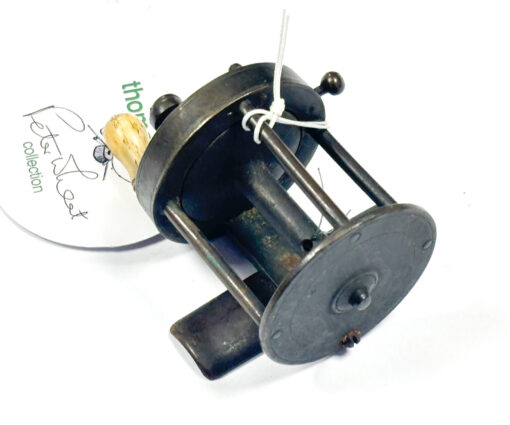   Heatons? Antique brass multiplier winch reel 1 5/8"
