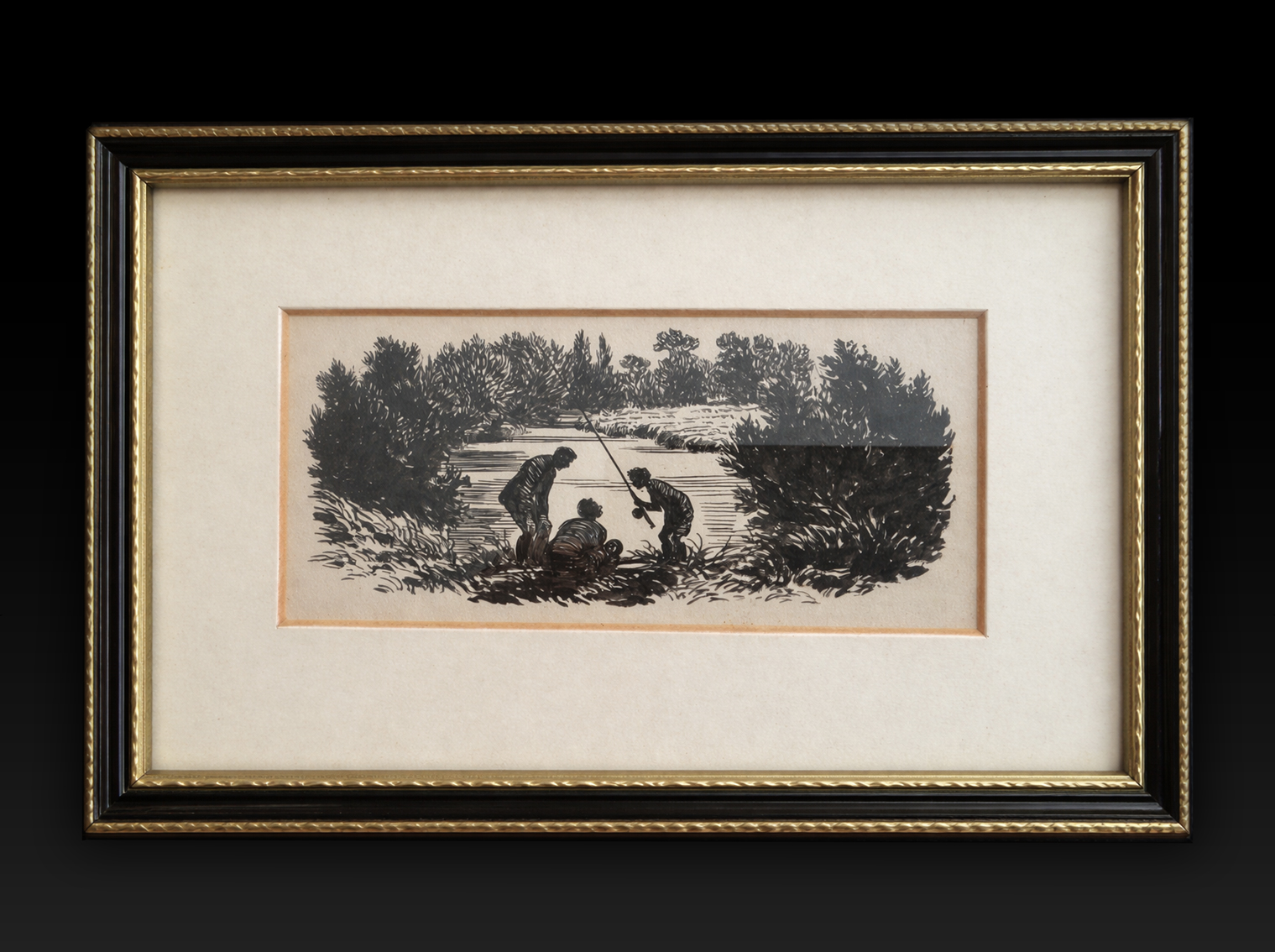 Original Annotated and Signed Drawing by BERNARD VENABLES from The Angler's Companion page 201