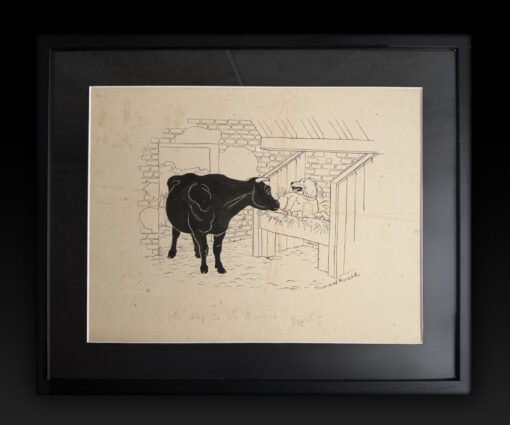 3 Original Signed Early Artworks/Cartoons from Bernard Venables