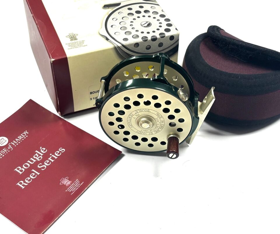   Hardy Bougle Green MK V Centenary 3 1/4&Prime; Lightweight Fly Reel Excellent Condition