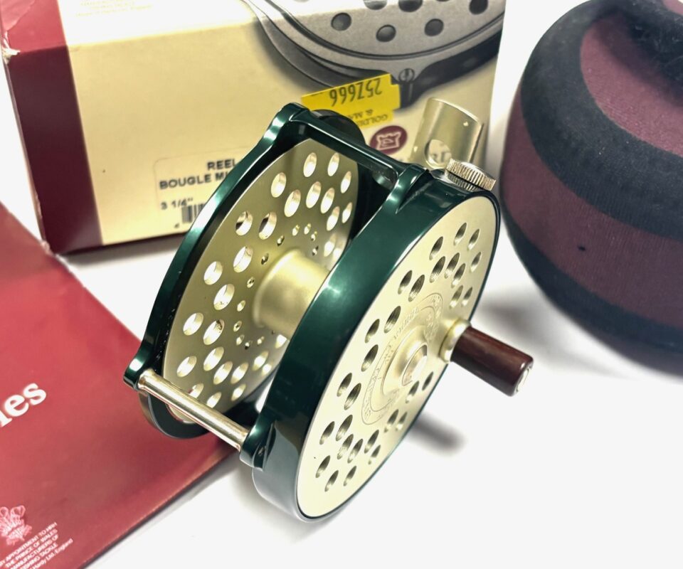   Hardy Bougle Green MK V Centenary 3 1/4&Prime; Lightweight Fly Reel Excellent Condition