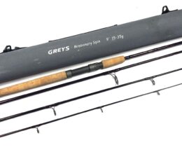   Greys of Alnwick Missionary 9′ Four Piece Spinning Rod 15-35g With Bag & Case