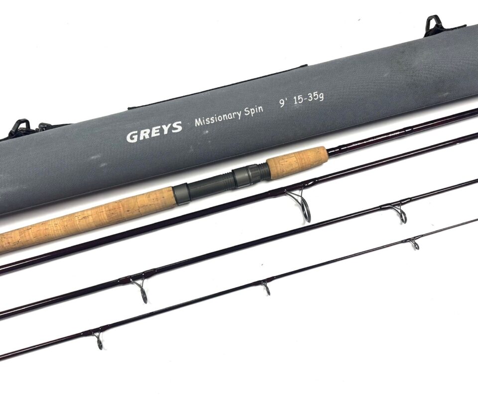   Greys of Alnwick Missionary 9′ Four Piece Spinning Rod 15-35g With Bag & Case