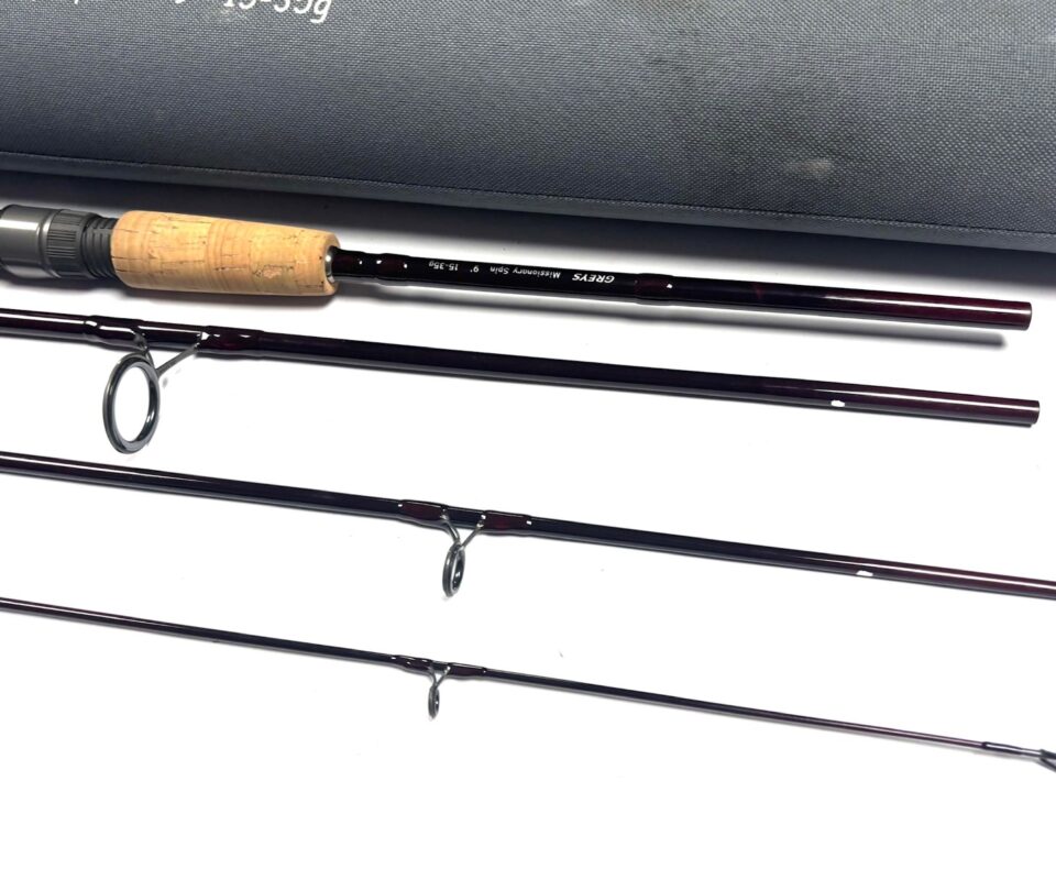   Greys of Alnwick Missionary 9′ Four Piece Spinning Rod 15-35g With Bag & Case