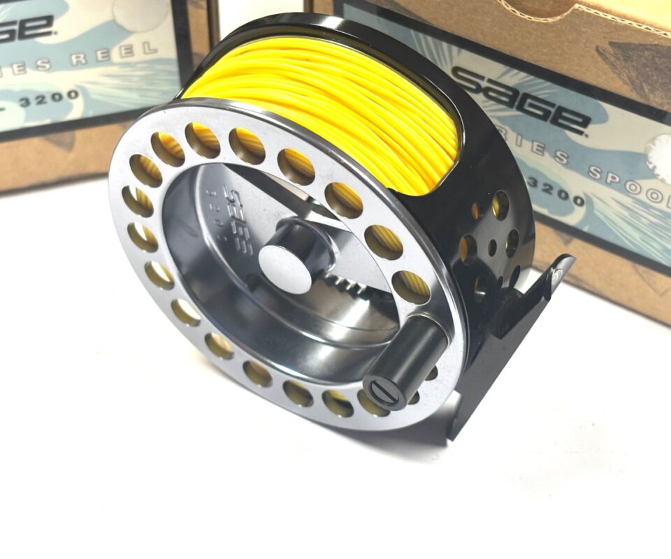   Sage 3200 Series Trout Fly reel 3.25″Gunmetal Finish With Spare Spool Pouch And Boxes