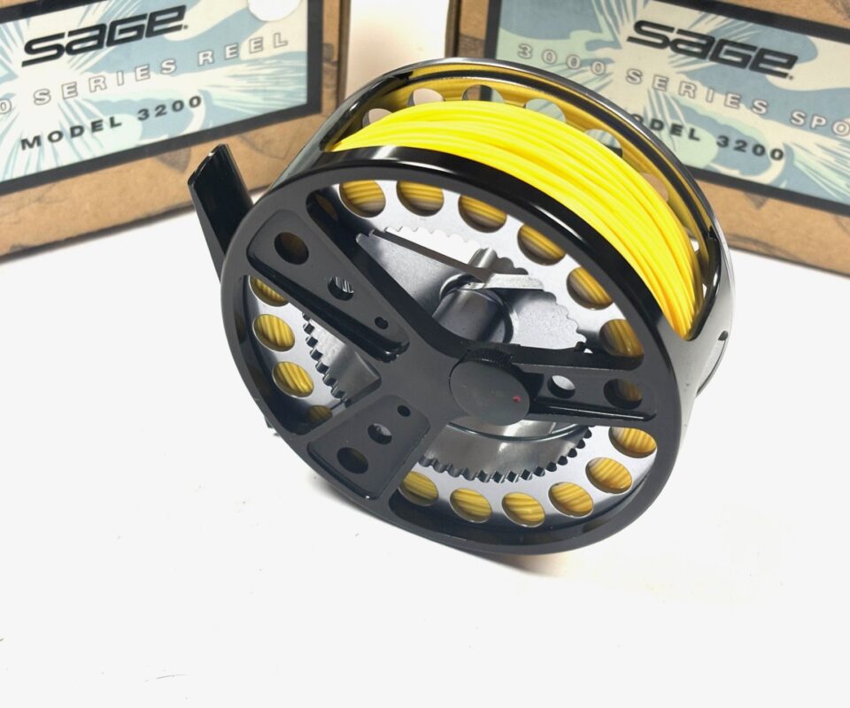   Sage 3200 Series Trout Fly reel 3.25″Gunmetal Finish With Spare Spool Pouch And Boxes