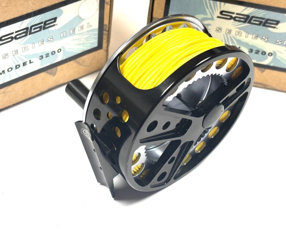   Sage 3200 Series Trout Fly reel 3.25″Gunmetal Finish With Spare Spool Pouch And Boxes
