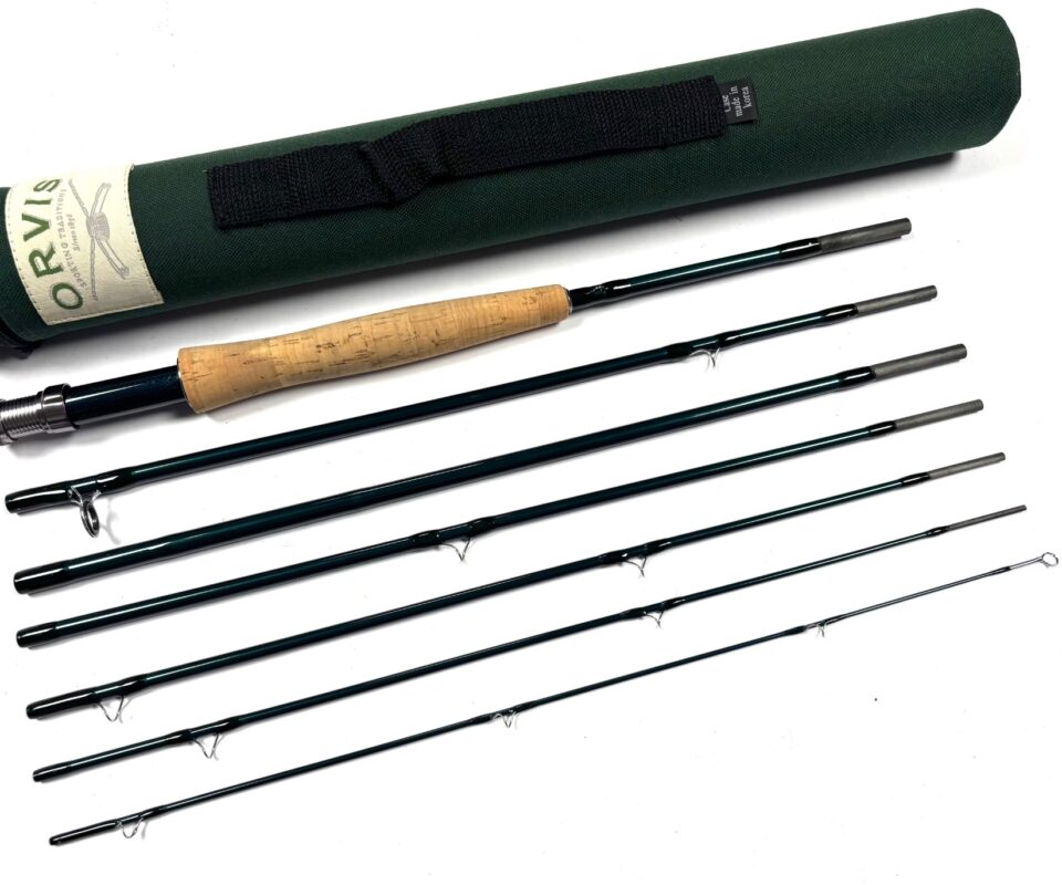   Orvis Frequent Flyer 906 Tipflex 7 piece 9′ trout fly rod line #6 with case