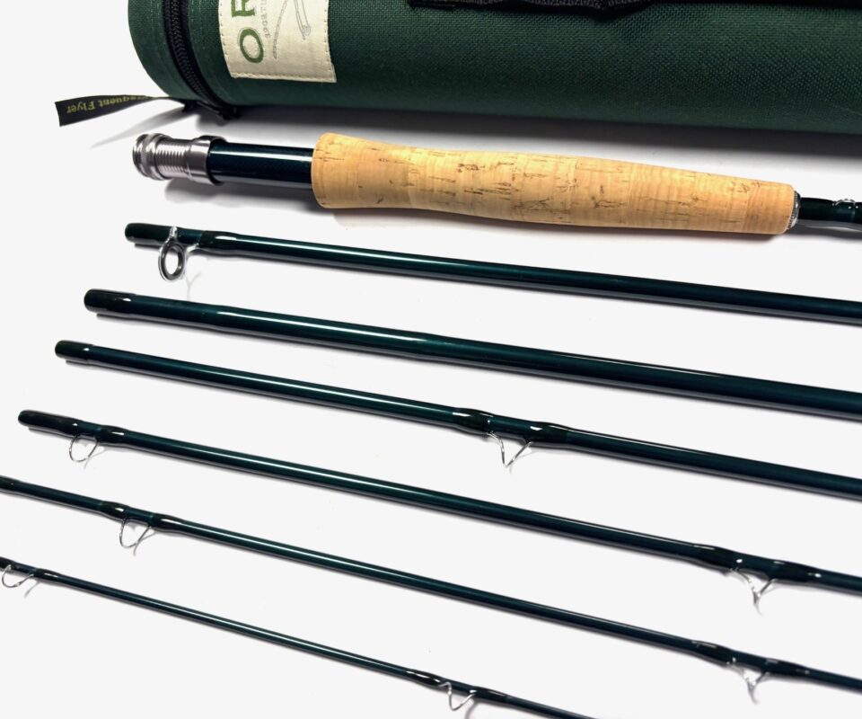   Orvis Frequent Flyer 906 Tipflex 7 piece 9′ trout fly rod line #6 with case