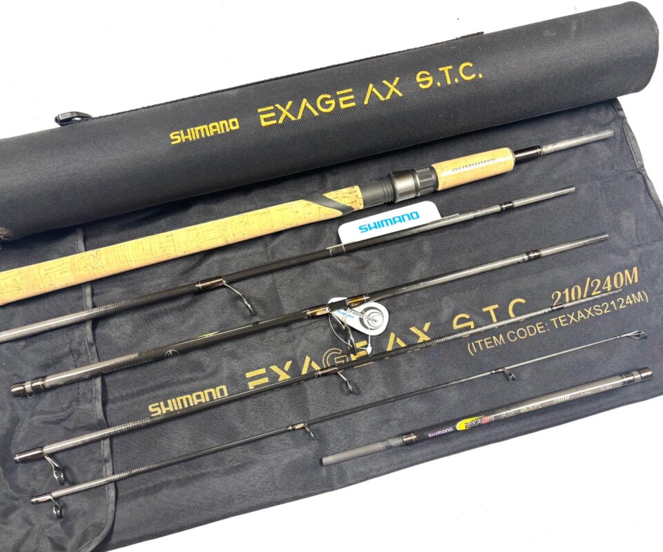   Shimano EXAGE AX STC 7' - 8' Spinning Rod With Bag & Case