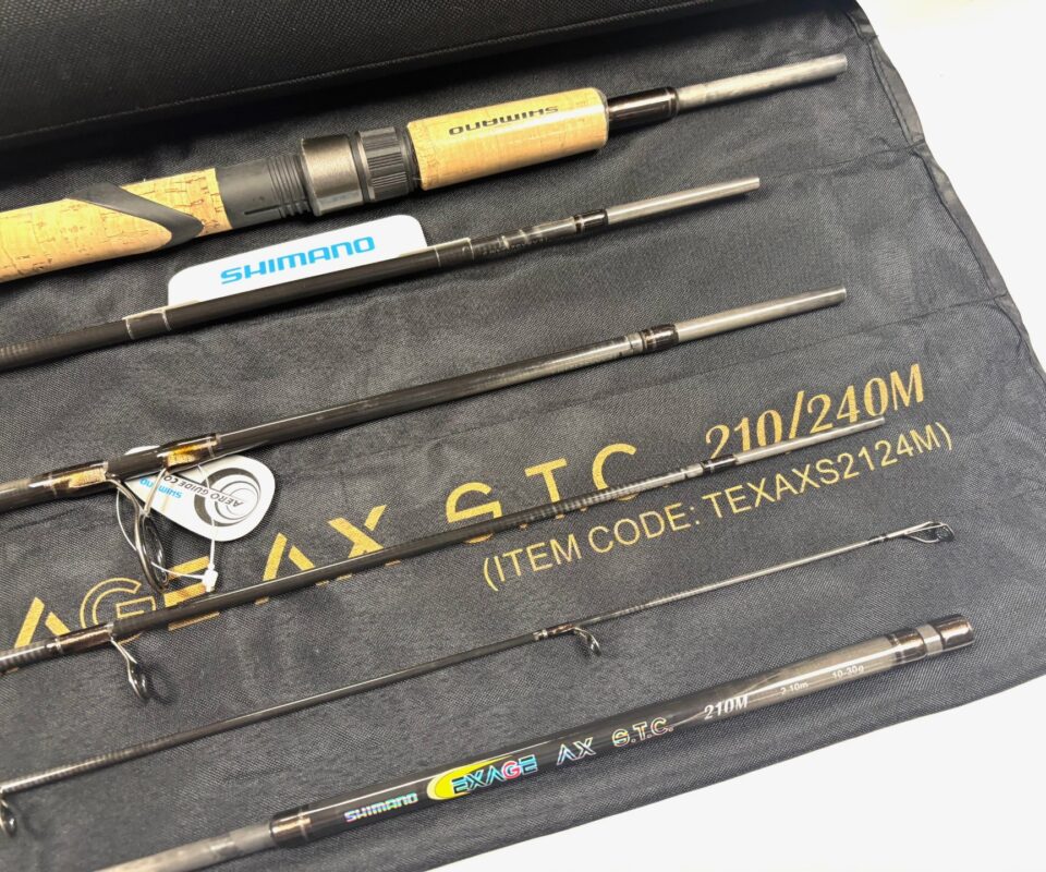   Shimano EXAGE AX STC 7' - 8' Spinning Rod With Bag & Case