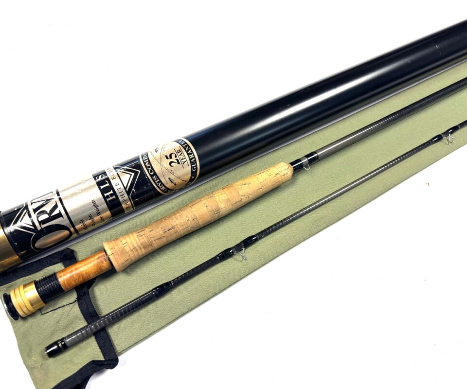   Orvis Silver Label HLS 9′6" 2 Piece Carbon Fly Rod #6 With Bag And Tube