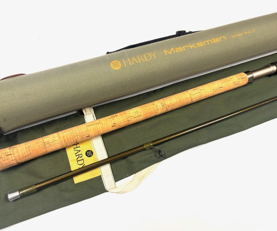   Hardy Marksman 11′ 2 piece Specialist Avon rod with bag and case ex condition