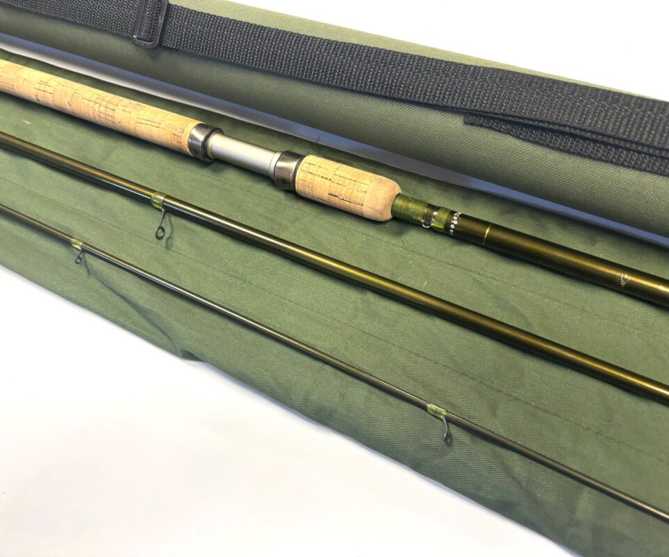   Hardy Marksman Specialist Float 13′ three piece carbon rod with bag and tube