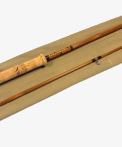   J S Sharpes of Aberdeen for Farlow 9′ 3" 2 piece split cane spinning rod with bag
