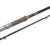   Hardy Fibalite 9' 6" 2 piece brown hollow glass fibre spinning rod salmon pike bass