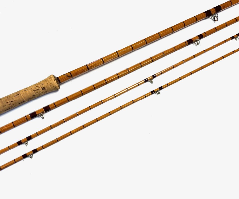   Hardy Wye Palakona cane 12’ 6 3 Piece salmon fly rod with green Hardy bag