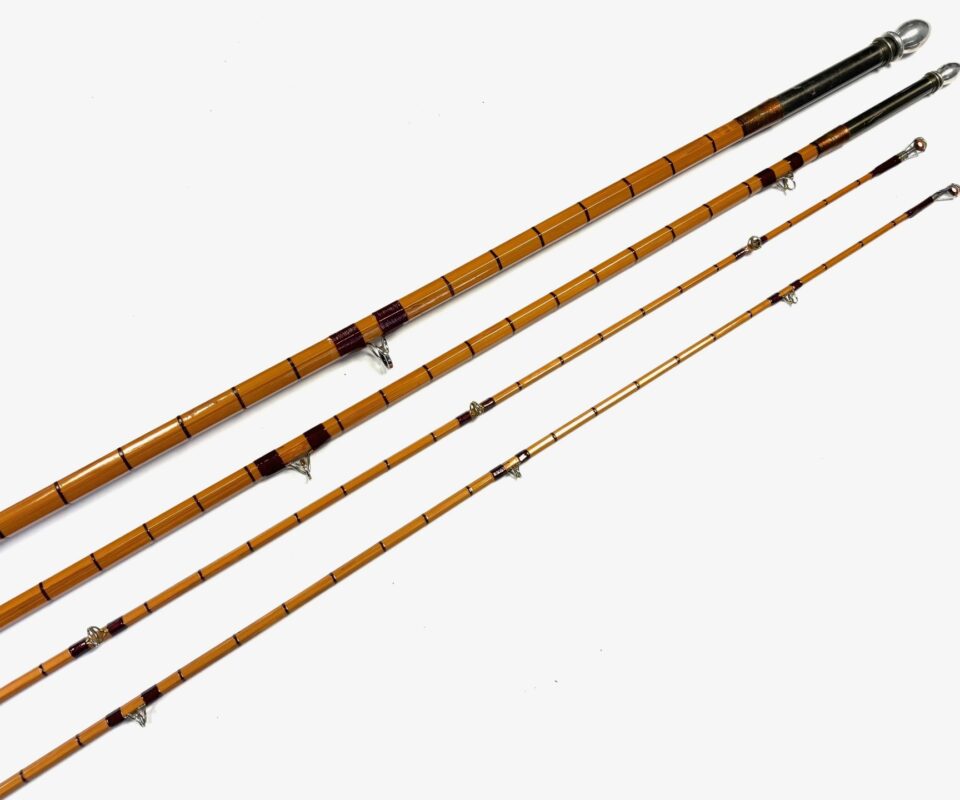   Hardy Wye Palakona cane 12’ 6 3 Piece salmon fly rod with green Hardy bag