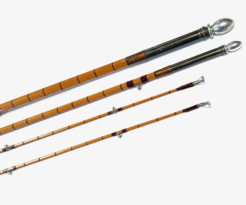   Hardy Wye Palakona cane 12’ 6 3 Piece salmon fly rod with green Hardy bag