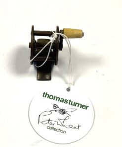   Rare 1.25"All Brass Crank Wind Reel 1880s Peter Wheat Collection