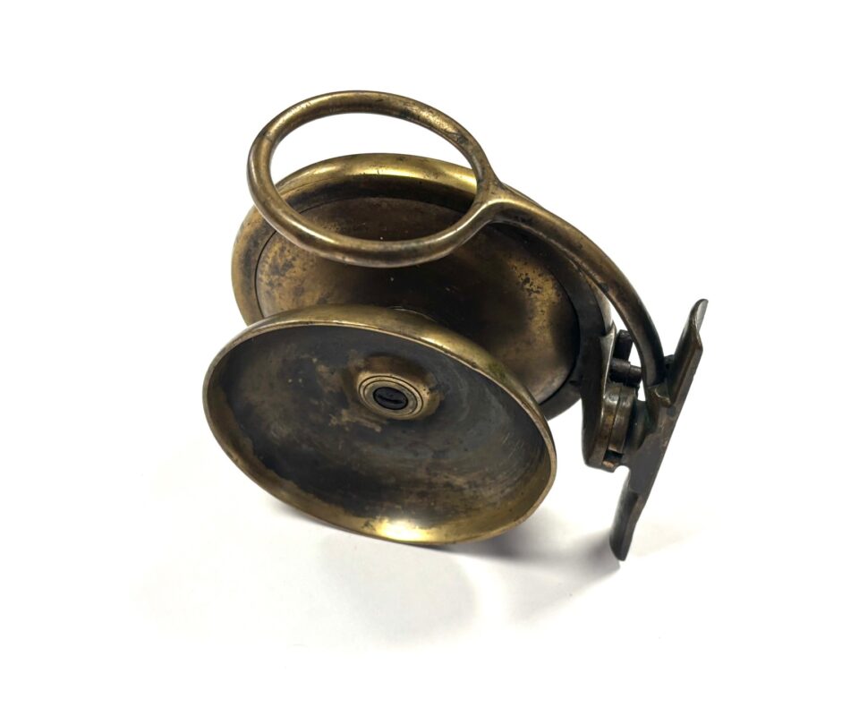   Malloch 4″ Vintage Brass Side Casting Reel Peter Wheat Collection