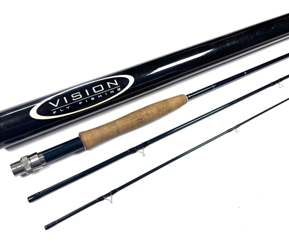   Vision INTRO 9' Three Piece Trout Fly Rod Line #6 With Bag & Tube
