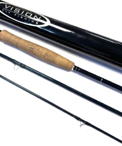   Vision INTRO 9' Three Piece Trout Fly Rod Line #6 With Bag & Tube