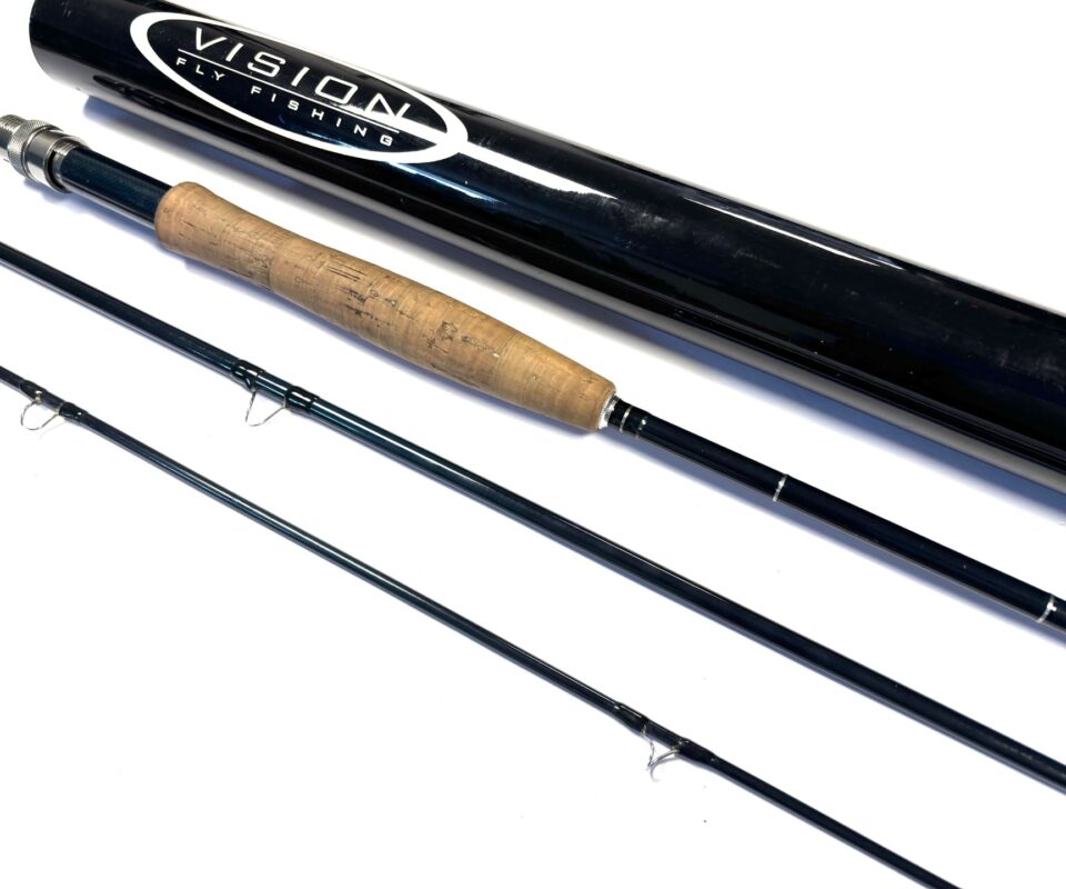   Vision INTRO 9' Three Piece Trout Fly Rod Line #6 With Bag & Tube