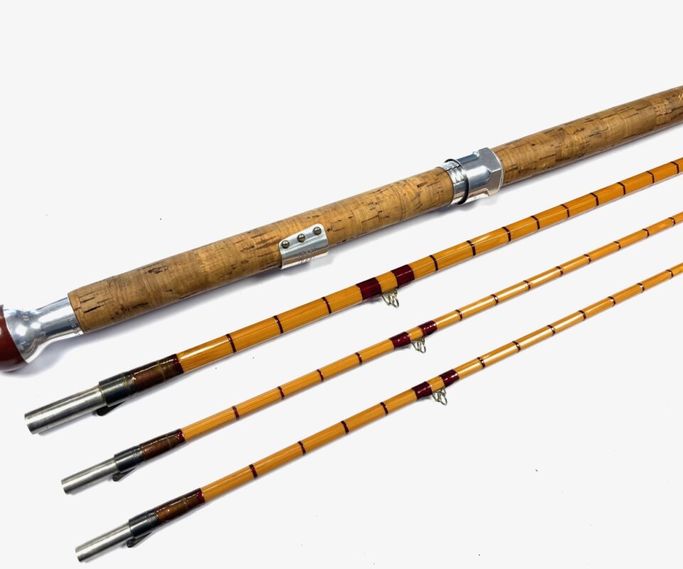   Hardy Wye Palakona cane 12’ 6 3 Piece salmon fly rod with green Hardy bag
