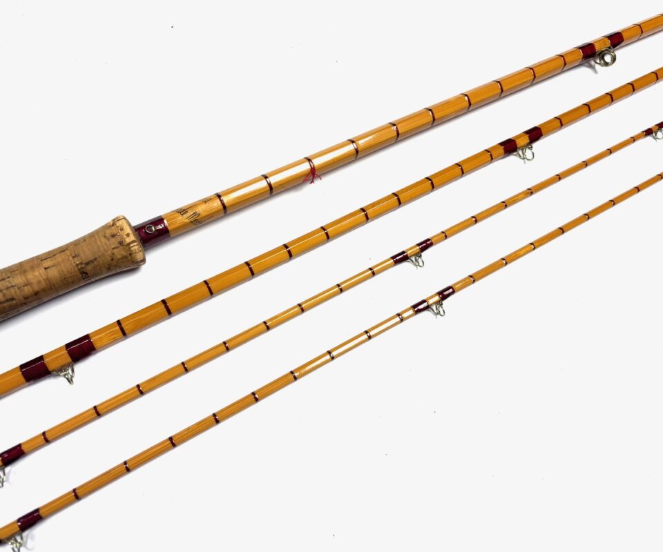   Hardy Wye Palakona cane 12’ 6 3 Piece salmon fly rod with green Hardy bag